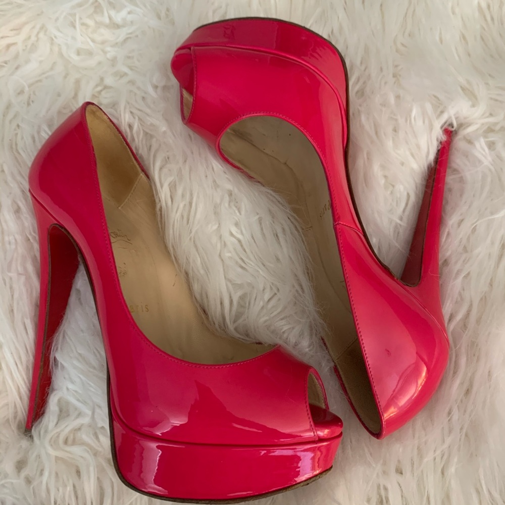 Louboutin Hot Pink Lady Peeps